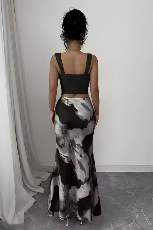 The Abstract Onyx Dress