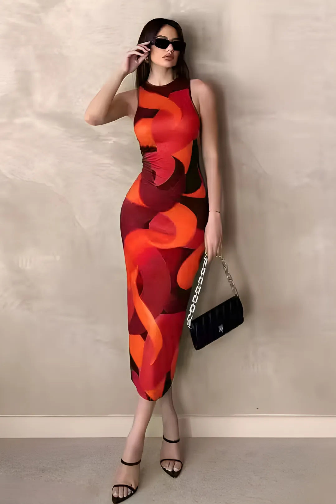 The Inferno Midi Dress