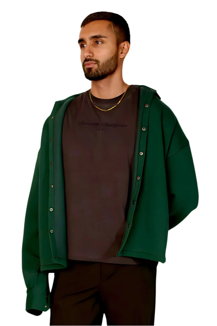 Spring Shacket - Jungle Green