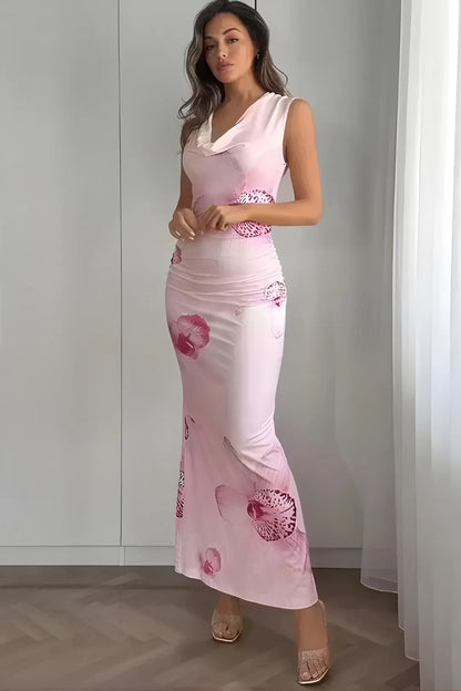 Euphoria Floral Draped Dress