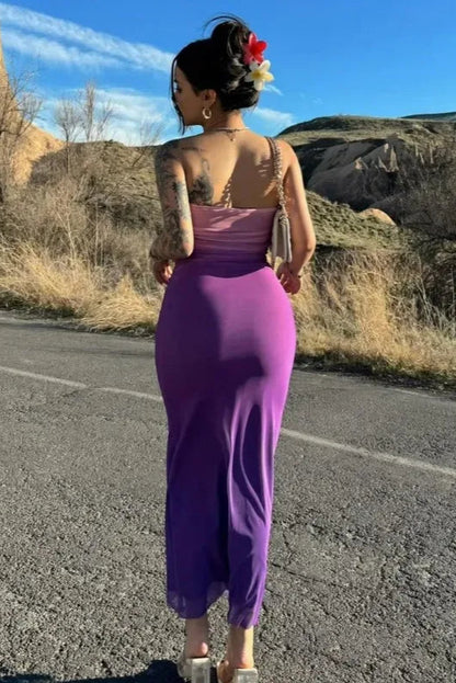 Purple Ombre Bodycon Dress